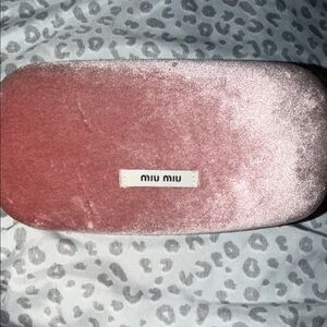 Miu Miu Blush Velvet Eyewear Case